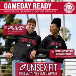 Northern Illinois Huskies Adult Arch & Logo Soft Style Gameday Hooded Sweatshirt - Black