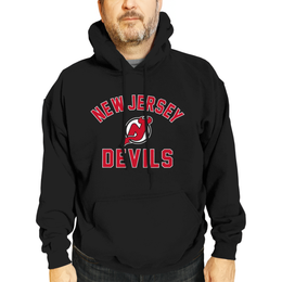 New Jersey Devils Adult NHL Gameday Hooded Sweatshirt - Black