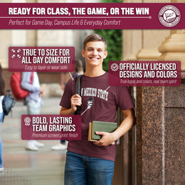 New Mexico State Aggies NCAA Adult Gameday Cotton T-Shirt - Maroon