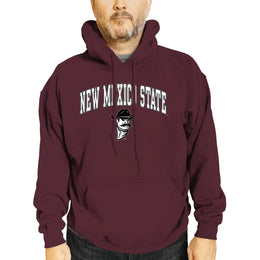 New Mexico State Aggies Adult Arch & Logo Soft Style Gameday Hooded Sweatshirt - Maroon