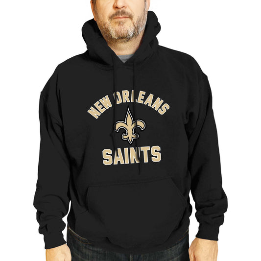 New Orleans Saints NFL Adult Gameday Hooded Sweatshirt - Black