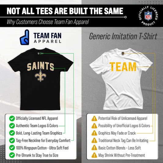 New Orleans Saints NFL Home Team Tee - Black
