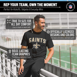 New Orleans Saints NFL Home Team Tee - Black