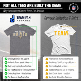 New Orleans Saints NFL Starting Fresh Short Sleeve Heather T-Shirt - Sport Gray