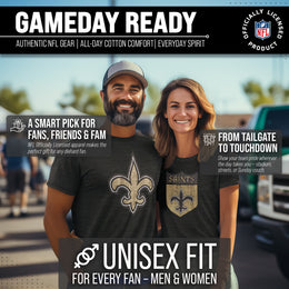 New Orleans Saints NFL Modern Throwback T-shirt - Black