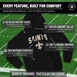 New Orleans Saints NFL Home Team Hoodie - Black