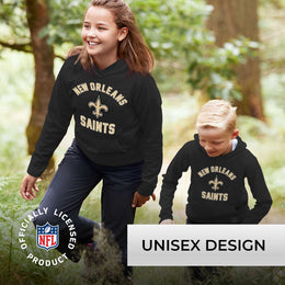 New Orleans Saints NFL Youth Gameday Hooded Sweatshirt - Black