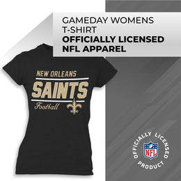 New Orleans Saints NFL Gameday Women's Relaxed Fit T-shirt - Black