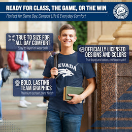 Nevada Wolf Pack NCAA Adult Gameday Cotton T-Shirt - Navy