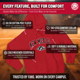 New Mexico Lobos Adult Arch & Logo Soft Style Gameday Hooded Sweatshirt - Red