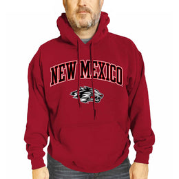 New Mexico Lobos Adult Arch & Logo Soft Style Gameday Hooded Sweatshirt - Red