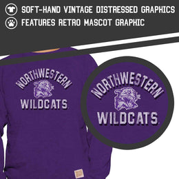Northwestern Wildcats Adult University Crewneck - Purple
