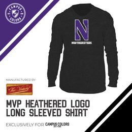 Northwestern Wildcats NCAA MVP Adult Long-Sleeve Shirt - Black