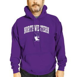 Northwestern Wildcats Adult Arch & Logo Soft Style Gameday Hooded Sweatshirt - Purple