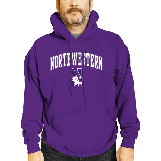 Northwestern Wildcats Adult Arch & Logo Soft Style Gameday Hooded Sweatshirt - Purple
