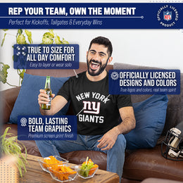 New York Giants NFL Adult Gameday T-Shirt - Black