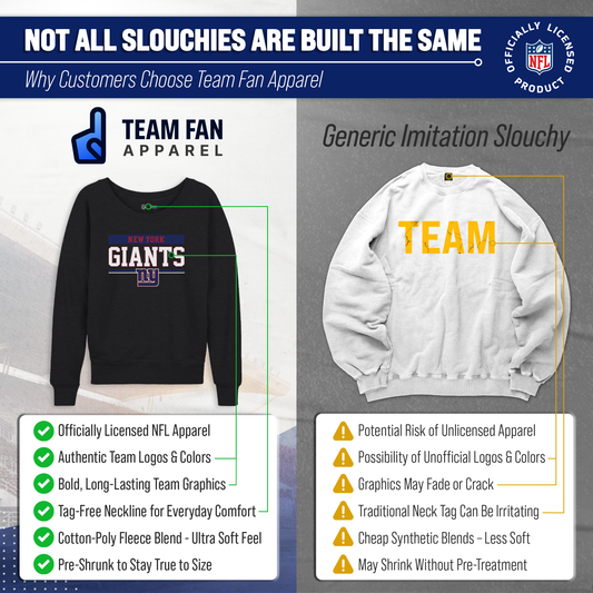 New York Giants NFL Womens Charcoal Crew Neck Football Apparel - Charcoal