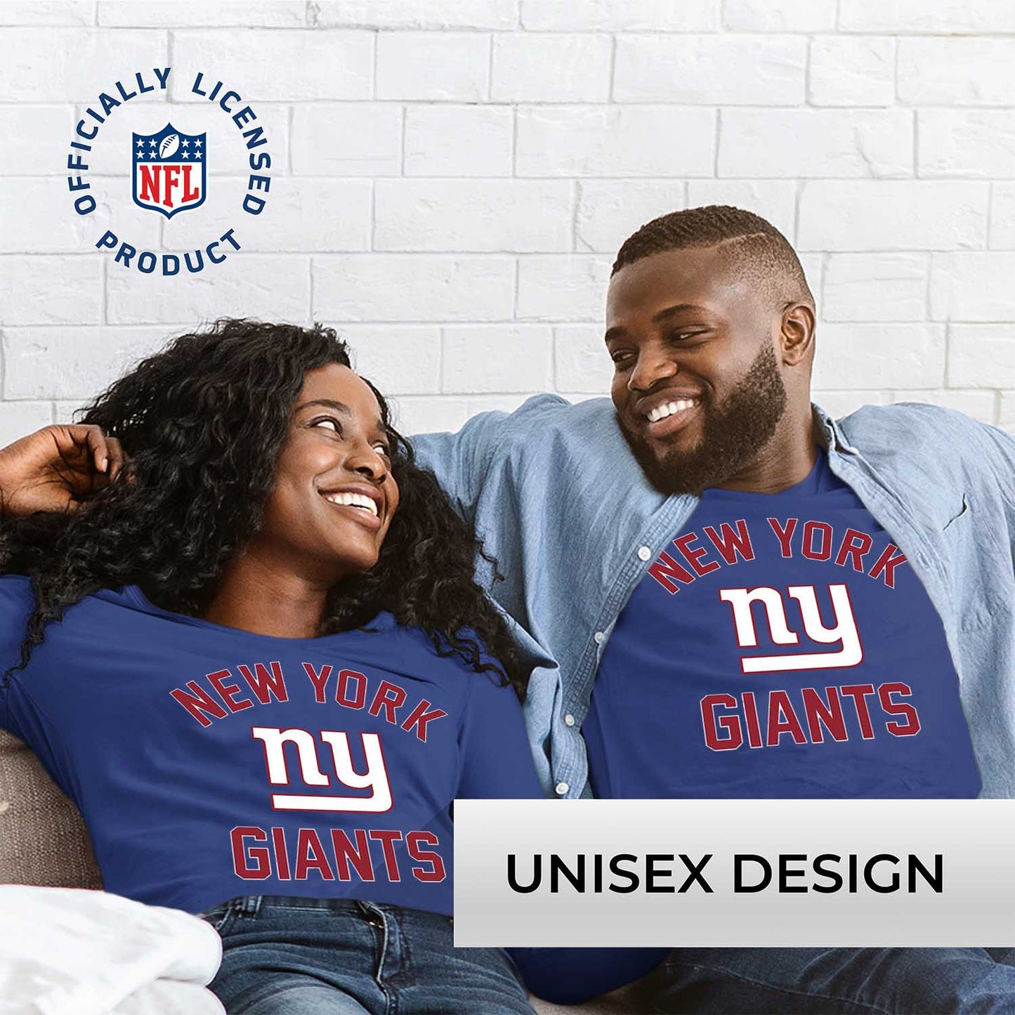 New York Giants NFL Gameday Adult Long Sleeve Shirt - Royal