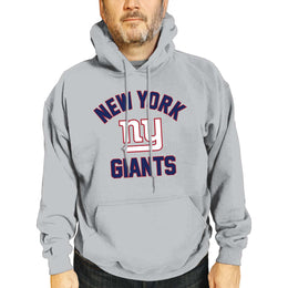 New York Giants NFL Adult Gameday Hooded Sweatshirt - Sport Gray