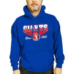 New York Giants NFL Adult Unisex Vintage Block Ultra Soft Fleece Hooded Sweatshirt - Royal