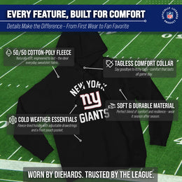 New York Giants NFL Adult Gameday Hooded Sweatshirt - Black