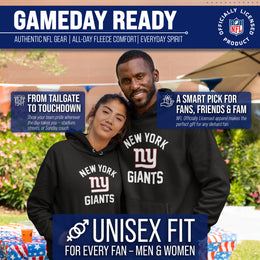 New York Giants NFL Adult Gameday Hooded Sweatshirt - Black