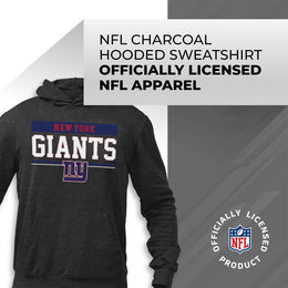 New York Giants NFL Adult Gameday Charcoal Hooded Sweatshirt - Charcoal