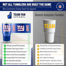 New York Giants NFL 30oz Gameday Stainless Steel Tumbler - Royal