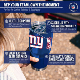 New York Giants NFL 30oz Gameday Stainless Steel Tumbler - Royal