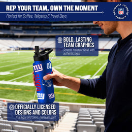 New York Giants NFL 34Oz Native Quencher Water Bottle - Royal
