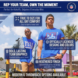 New York Giants NFL Modern Throwback T-shirt - Royal