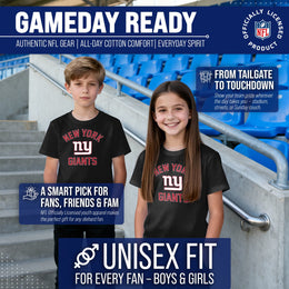 New York Giants NFL Youth Gameday Football T-Shirt - Black