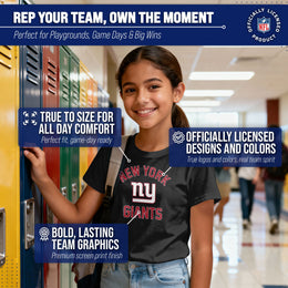 New York Giants NFL Youth Gameday Football T-Shirt - Black