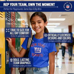 New York Giants NFL Youth Gameday Football T-Shirt - Royal