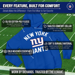 New York Giants NFL Youth Gameday Hooded Sweatshirt - Royal