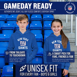 New York Giants NFL Youth Gameday Hooded Sweatshirt - Royal