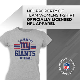 New York Giants NFL Women's Property Of Lightweight Plus Size T-Shirt - Sport Gray