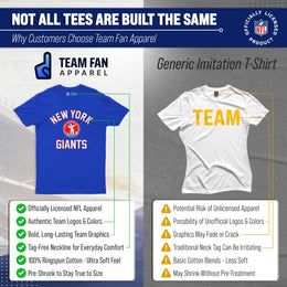 New York Giants NFL Adult Retro Gameday Unisex T-Shirt - Royal