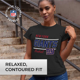 New York Giants NFL Gameday Women's Relaxed Fit T-shirt - Black