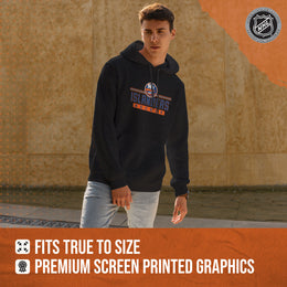 New York Islanders NHL Adult Heather Charcoal True Fan Hooded Sweatshirt Unisex - Charcoal