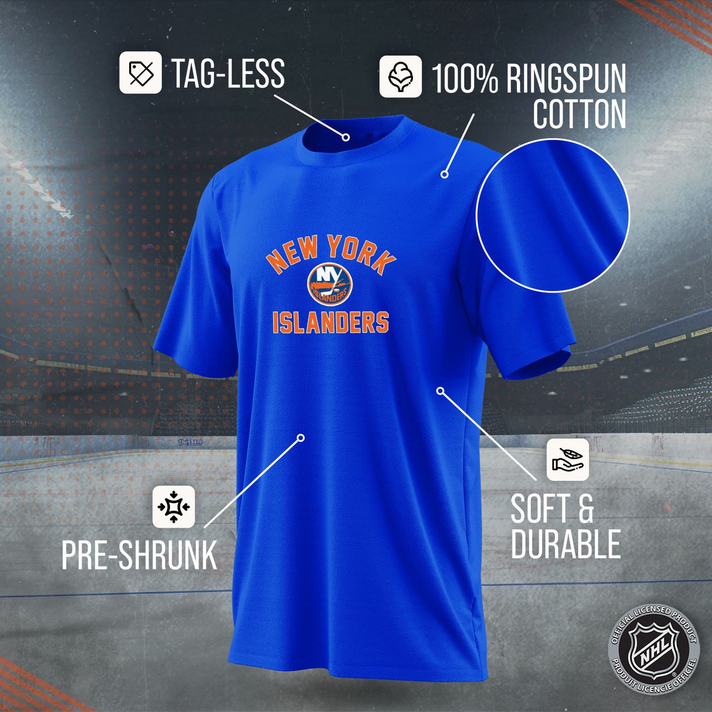 New York Islanders NHL Adult Game Day Unisex T-Shirt - Royal