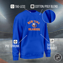 New York Islanders Adult NHL Gameday Crewneck Sweatshirt - Royal