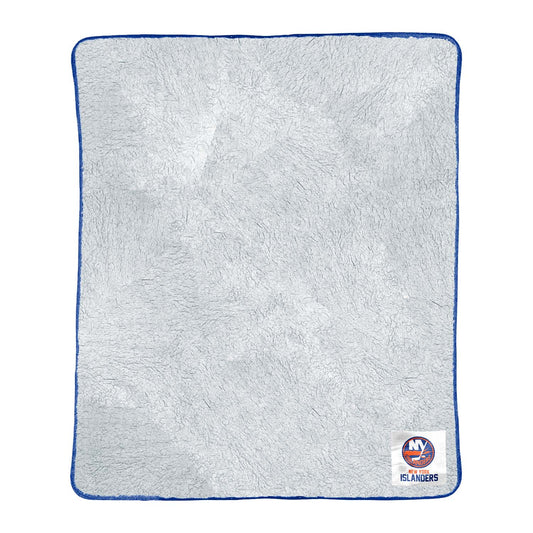 New York Islanders NHL Silk Touch Sherpa Throw Blanket - Royal