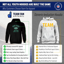New York Jets NFL Youth Gameday Hooded Sweatshirt - Black
