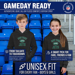 New York Jets NFL Youth Gameday Hooded Sweatshirt - Black