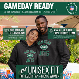 New York Jets NFL Adult Gameday Hooded Sweatshirt - Charcoal