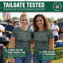 New York Jets NFL Womens Overtime Blueprint Tag-Less T-Shirt - Green