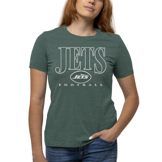 New York Jets NFL Womens Overtime Blueprint Tag-Less T-Shirt - Green