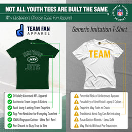 New York Jets NFL Youth Gameday Football T-Shirt - Forest Green