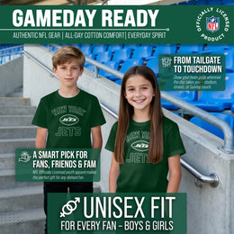 New York Jets NFL Youth Gameday Football T-Shirt - Forest Green